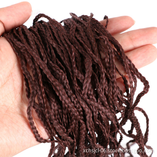Zizi Braids Crochet Box Braids Colored Synthetic Braiding Hair for Women